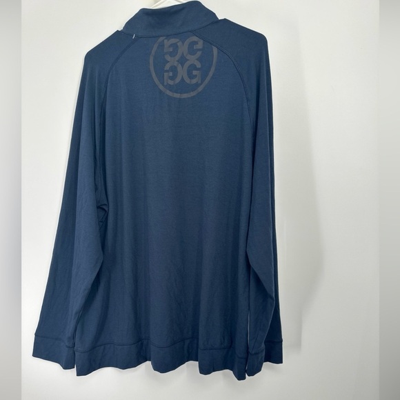 G/Fore Navy Blue Quarter Zip Pullover Golf Shirt Men's Size XXL NWOT - Picture 4 of 6